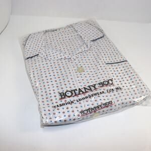 Botany 500 Mens Vintage Pajama Set Deadstock Preppy Lounge Size S